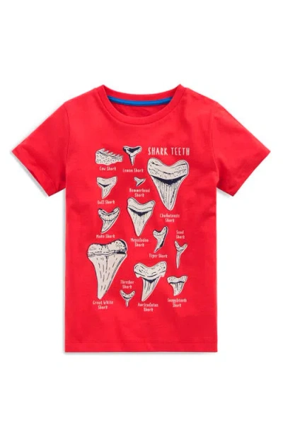 Mini Boden Kids' Shark Tooth Glow In Red