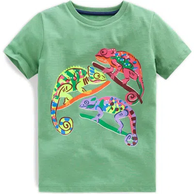 Mini Boden Kids' Short Sleeve Graphic T-shirt In Green