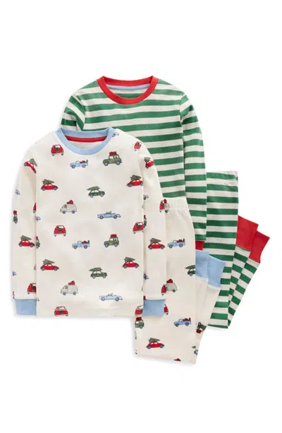 Mini Boden Kids' Snug 2-pack Pajamas In Multi