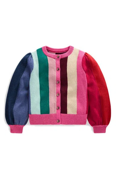 Mini Boden Kids' Sparkle Party Cardigan In Multi