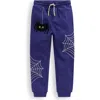 Mini Boden Kids' Spider Sweatpants In Blue