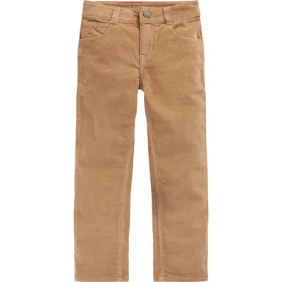 Mini Boden Kids' Straight Leg Corduroy Pants In Brown