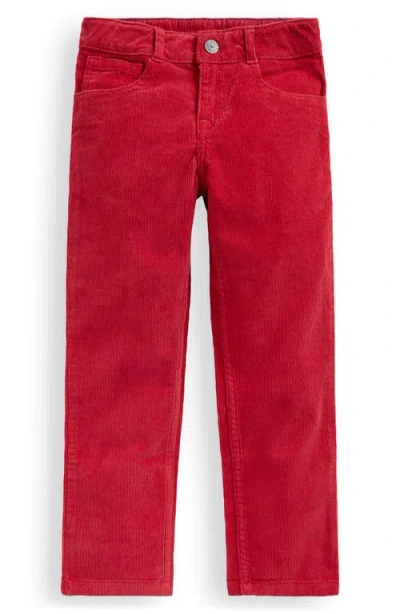 Mini Boden Kids' Stretch Corduory Pants In Red