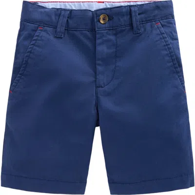 Mini Boden Kids' Stretch Cotton Chino Shorts In Orange