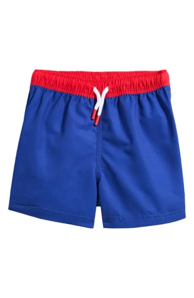 Mini Boden Kids' Swim Trunks In Blue