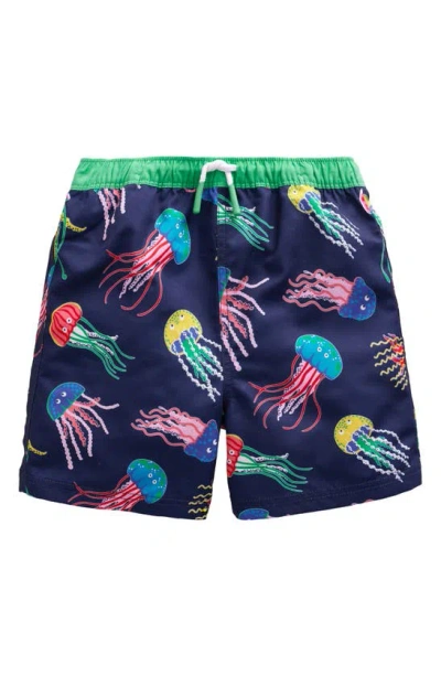 Mini Boden Kids' Swim Shorts Multi Jellyfish Boys Boden