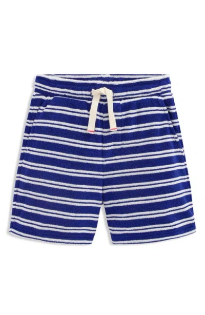 Mini Boden Kids' Terry Cloth Shorts In Blue