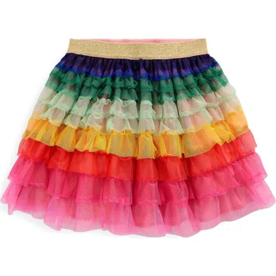 Mini Boden Kids' Tiered Tulle Skirt In Multi