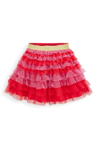 Mini Boden Kids' Tiered Tulle Skirt In Pink
