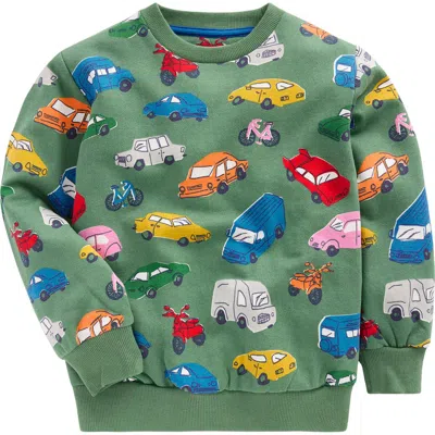Mini Boden Kids' Traffic Print Cotton Sweatshirt In Multi