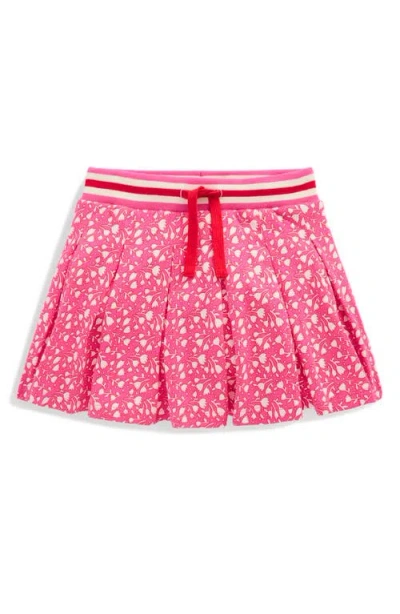 Mini Boden Kids' Tulip Pleated Cotton Skort In Pink
