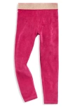 Mini Boden Kids' Velvet Leggings In Pink