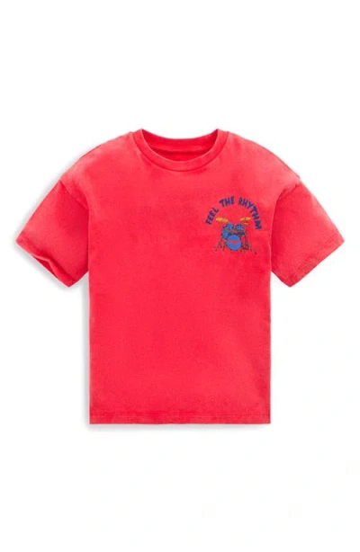 Mini Boden Kids' Vintage Wash Graphic T-shirt In Red