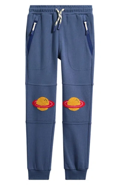 Mini Boden Kids' Warrior Knee Joggers In Blue