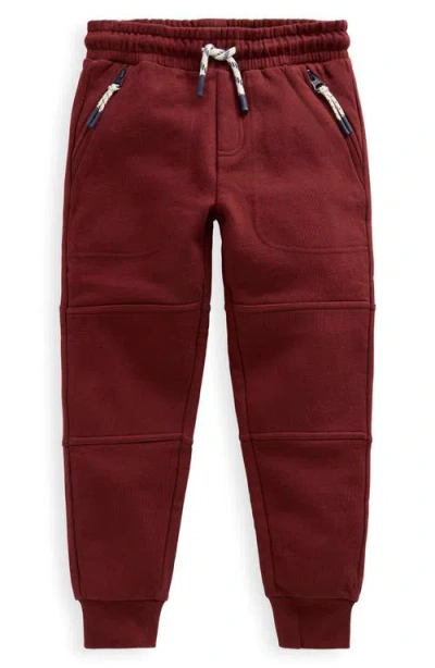 Mini Boden Kids' Warrior Knee Joggers In Burgundy