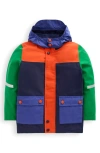 Mini Boden Kids' Waterproof Fisherman's Hooded Raincoat In Multi