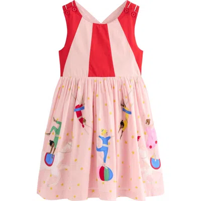 Mini Boden Kids' Zadie Acrobat Appliqué Cotton Sundress