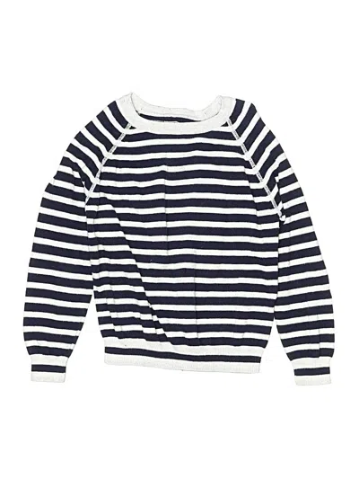 Pre-owned Mini Boden Kids' Long Sleeve Henley Shirt In Blue