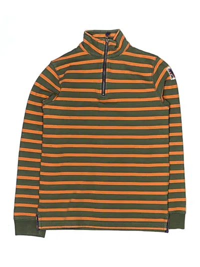 Pre-owned Mini Boden Kids' Long Sleeve Top Orange Tops