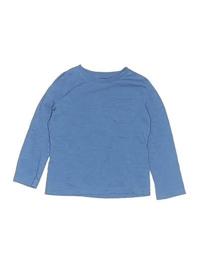 Pre-owned Mini Boden Kids' Long Sleeve T-shirt In Blue