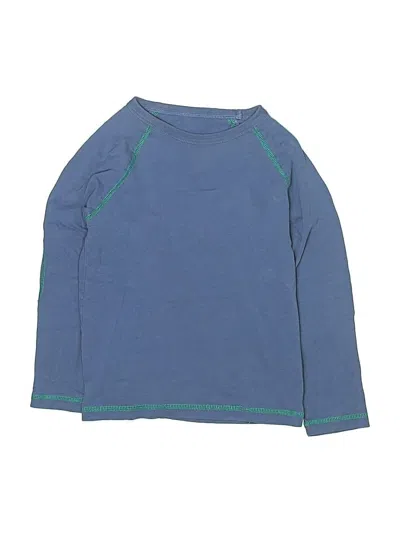 Pre-owned Mini Boden Kids' Long Sleeve T-shirt In Blue