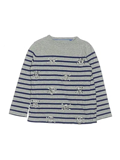 Pre-owned Mini Boden Kids' Long Sleeve T-shirt In Gray