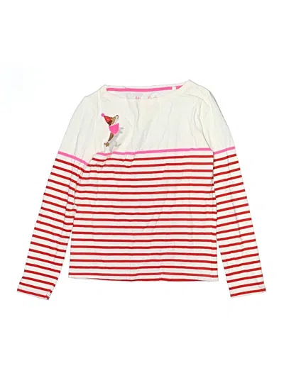 Pre-owned Mini Boden Kids' Long Sleeve T-shirt In Pink
