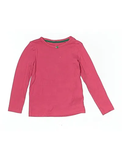 Pre-owned Mini Boden Kids' Long Sleeve T-shirt In Pink