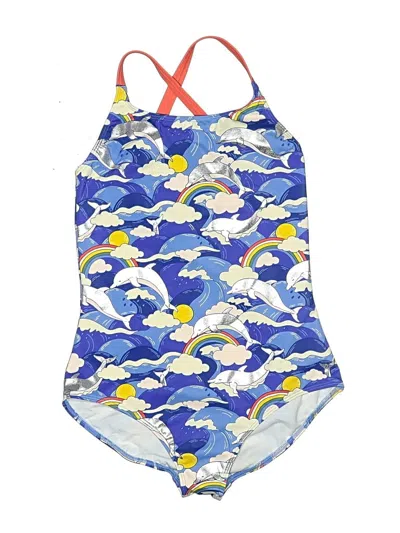 Pre-owned Mini Boden Kids' One Piece Swimsuit In Blue