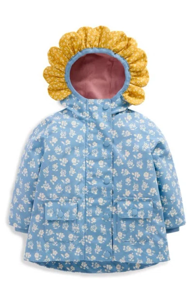 Mini Boden Babies'  Print Fisherman Coat In Blue
