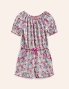 MINI BODEN Printed Jersey Romper Festival Pink Nautical Floral Girls Boden