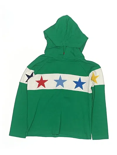Pre-owned Mini Boden Kids' Pullover Hoodie In Green