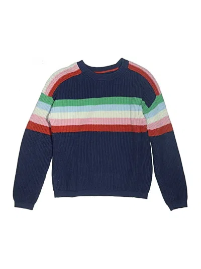 Pre-owned Mini Boden Kids' Pullover Sweater In Blue