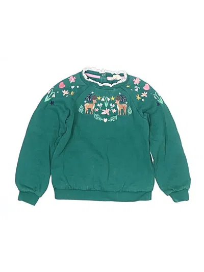 Pre-owned Mini Boden Kids' Pullover Sweater In Green