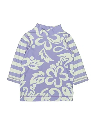 Pre-owned Mini Boden Kids' Rash Guard In Purple