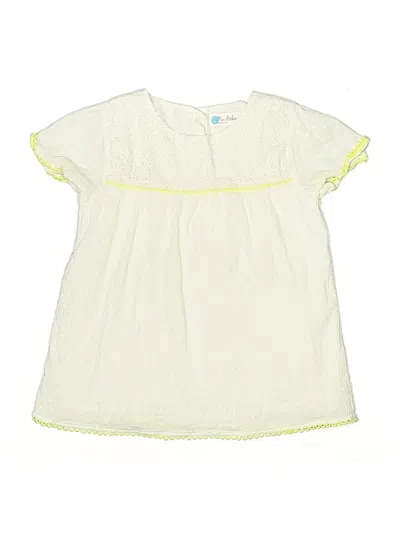 Pre-owned Mini Boden Kids' Short Sleeve Blouse In Yellow