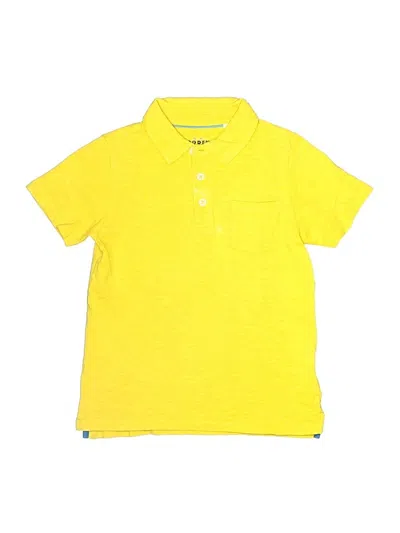 Pre-owned Mini Boden Kids' Short Sleeve Polo Shirt In Yellow