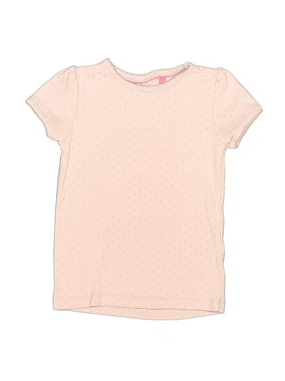 Pre-owned Mini Boden Kids' Short Sleeve Top Pink Crew Neck Tops