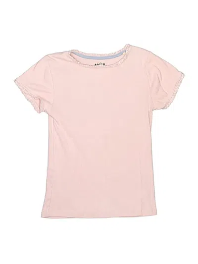 Pre-owned Mini Boden Kids' Short Sleeve Top Pink Crew Neck Tops