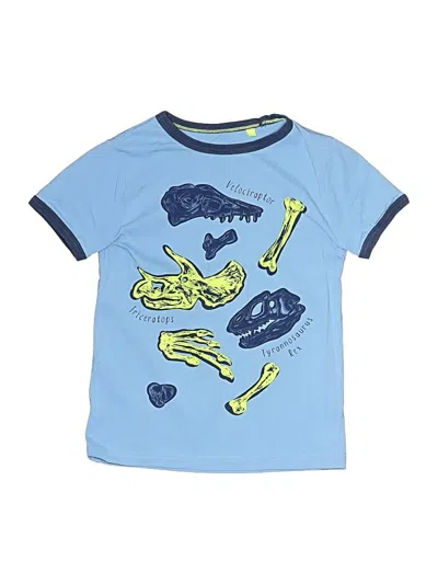 Pre-owned Mini Boden Kids' Short Sleeve T-shirt In Blue