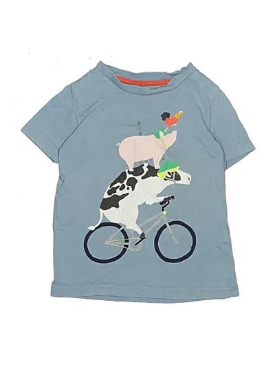 Pre-owned Mini Boden Kids' Short Sleeve T-shirt In Blue