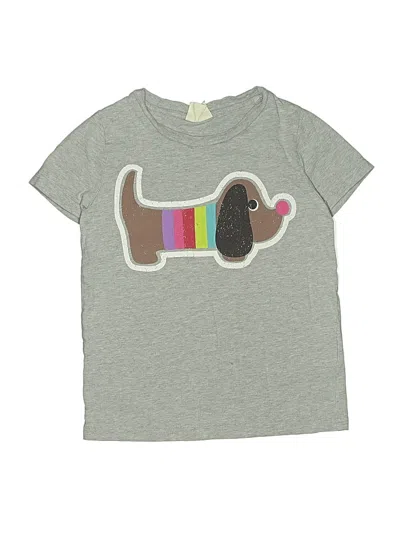 Pre-owned Mini Boden Kids' Short Sleeve T-shirt In Gray