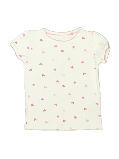 Pre-owned Mini Boden Kids' Short Sleeve T-shirt In Ivory