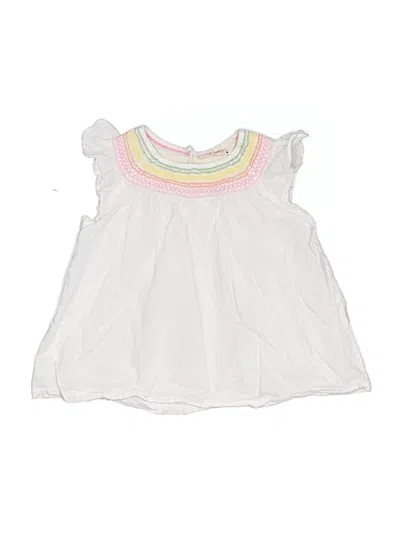 Pre-owned Mini Boden Kids' Short Sleeve T-shirt In Ivory