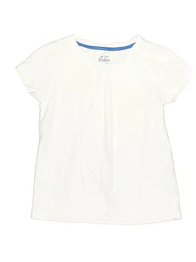 Pre-owned Mini Boden Kids' Short Sleeve T-shirt In Ivory
