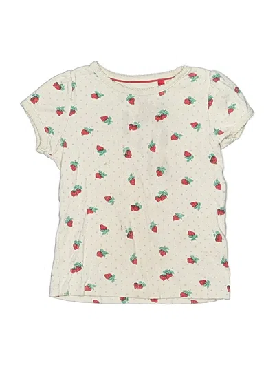 Pre-owned Mini Boden Kids' Short Sleeve T-shirt In White