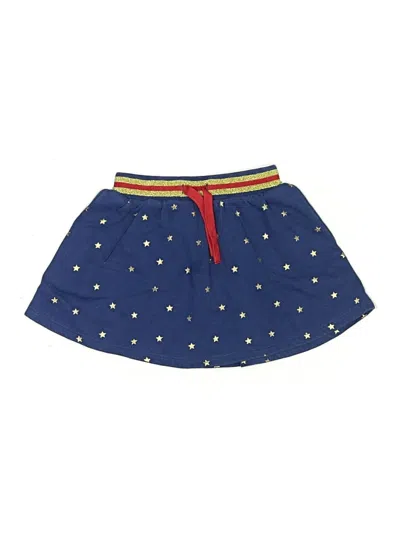 Pre-owned Mini Boden Kids' Skirt In Blue
