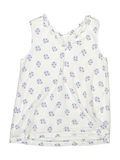 Pre-owned Mini Boden Kids' Sleeveless Blouse In Ivory