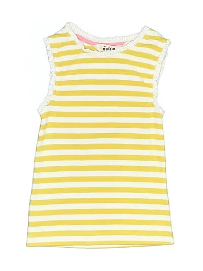 Pre-owned Mini Boden Kids' Sleeveless T-shirt In Yellow