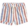 Mini Boden Stripe Stretch Cotton Shorts In Multi